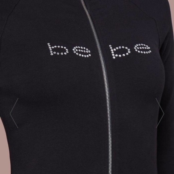 BEBE LOGO ZIP UP JUMPSUIT - Picture 4 of 5